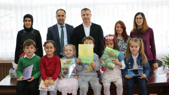 Anaokulu öğrencileri Gümüşçay Belediye Başkanı Adnan Pastırmacı´yı ziyaret etti