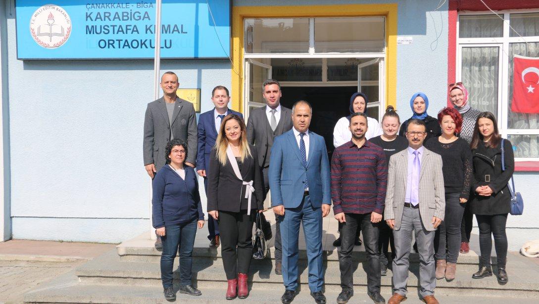İlçe Milli Eğitim Müdürü Erkan BİLEN Karabiga Mustafa Kemal Ortaokulunu Ziyaret Etti 