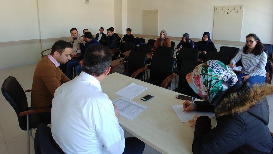 "Din Kültürü ve Ahlak Bilgisi Öğretmen Gelişim Programı (DÖGEP)" Mart ayı toplantısı gerçekleştirildi