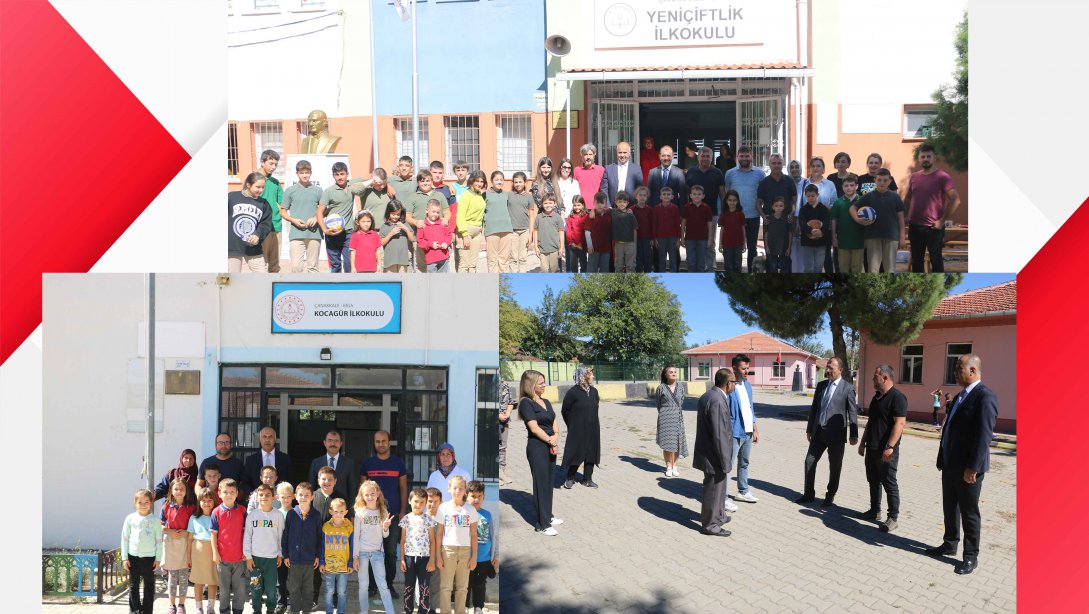 Kaymakam Erdinç DOLU ve İlçe Milli Eğitim Müdürümüz Erkan BİLEN okulları ziyaret etti