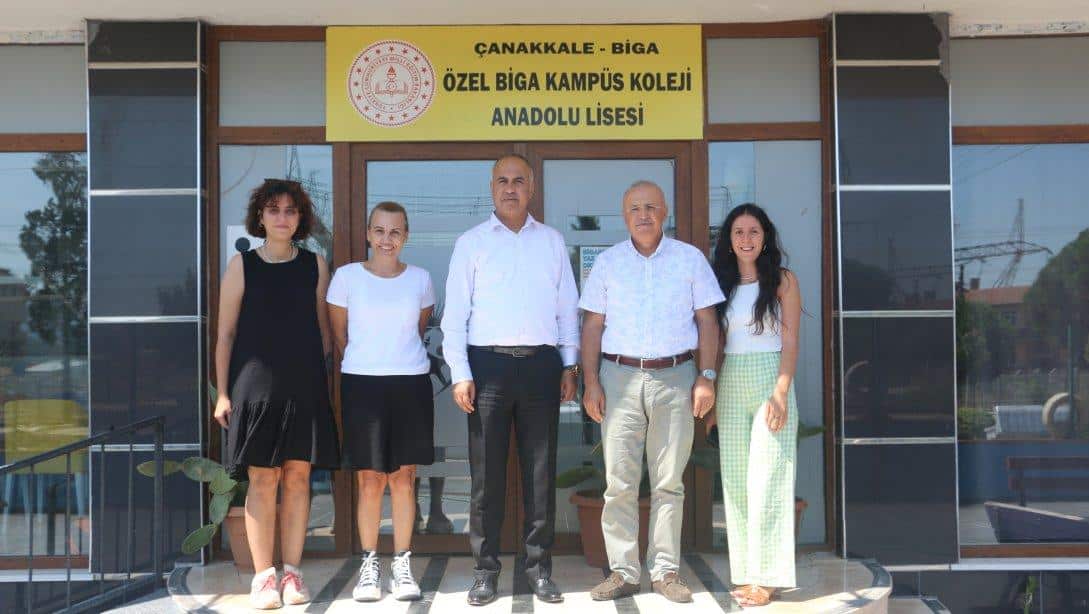 İlçe Milli Eğitim Müdürümüz Erkan BİLEN Özel Biga Kampüs Kolejini ziyaret etti