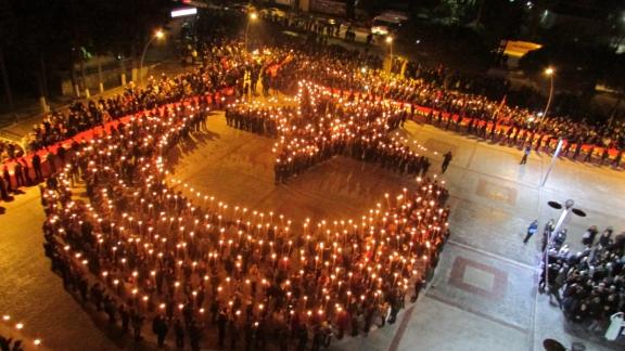100 Yılın Zaferi Çanakkale Projesi Kapsamında Asım´ın Nesli Şehitlere Saygı Yürüyüşü
