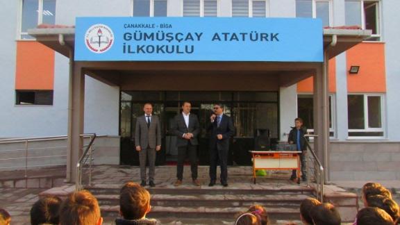 İlçemiz Gümüşçay Atatürk İlkokulu-Ortaokulu Açılışı Yapıldı