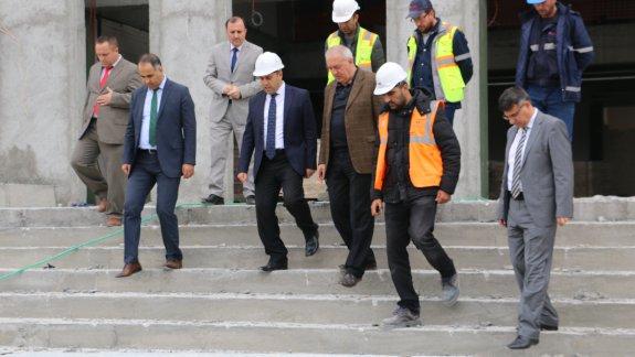 Kaymakam Mustafa CAN ve İlçe Milli Eğitim Müdürü Erkan BİLEN yeni okul inşaatlarında incelemelerde bulundular