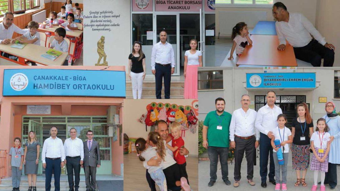 İlçe Milli Eğitim Müdürümüz Erkan BİLEN Yeni Eğitim Öğretim Yılı nedeniyle okullara ziyarette bulundu
