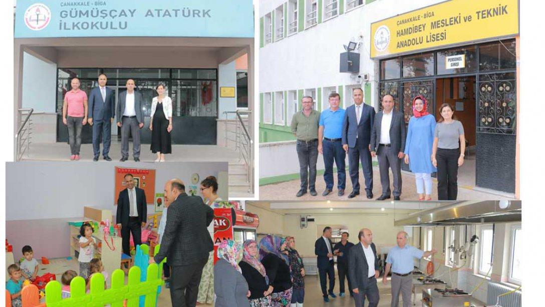 Kaymakam Mustafa CAN ve İlçe Milli Eğitim Müdürümüz Erkan BİLEN´den Okul Ziyaretleri