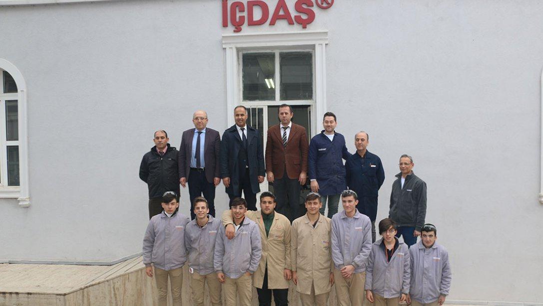 İlçe Milli Eğitim Müdürümüz Erkan Bilen'den İçdaş Biga MTAL ziyareti