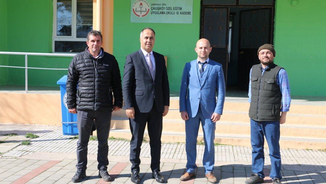 İlçe Milli Eğitim Müdürümüz Erkan BİLEN Çavuşköy Özel Eğitim Uygulama Okulunu ziyaret ederek dezenfekte çalışmalarını yerinde inceledi