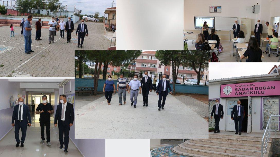 Kaymakam Mustafa CAN ve İlçe Milli Eğitim Müdürümüz Erkan Bilen okulöncesi ve ilkokulları ziyaret etti