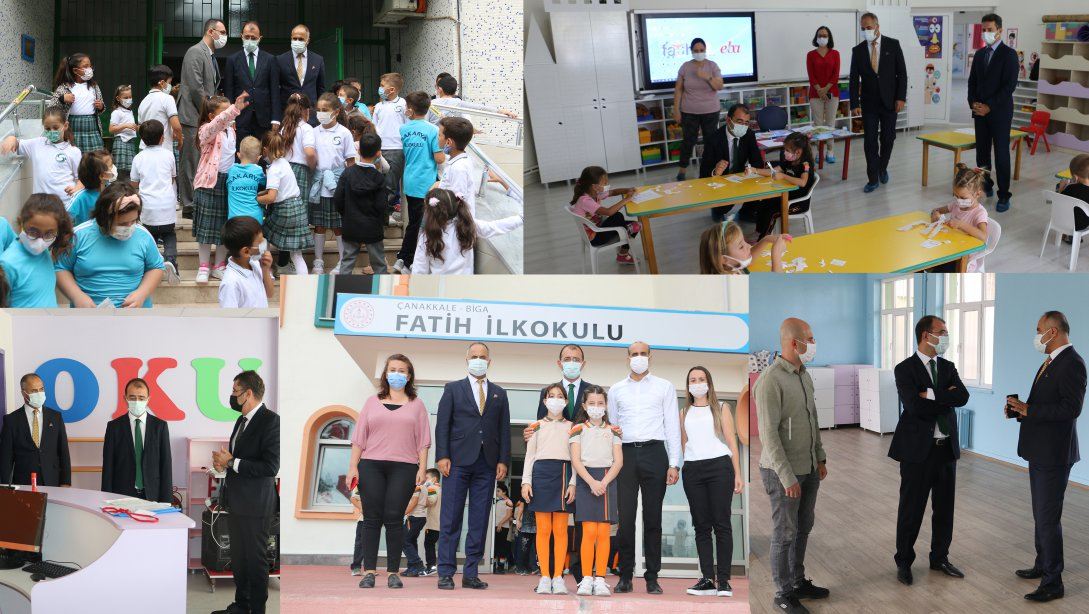 İlçemizde yeni göreve başlayan Kaymakamımız Erdinç DOLU okullarımızı ziyaret etti.