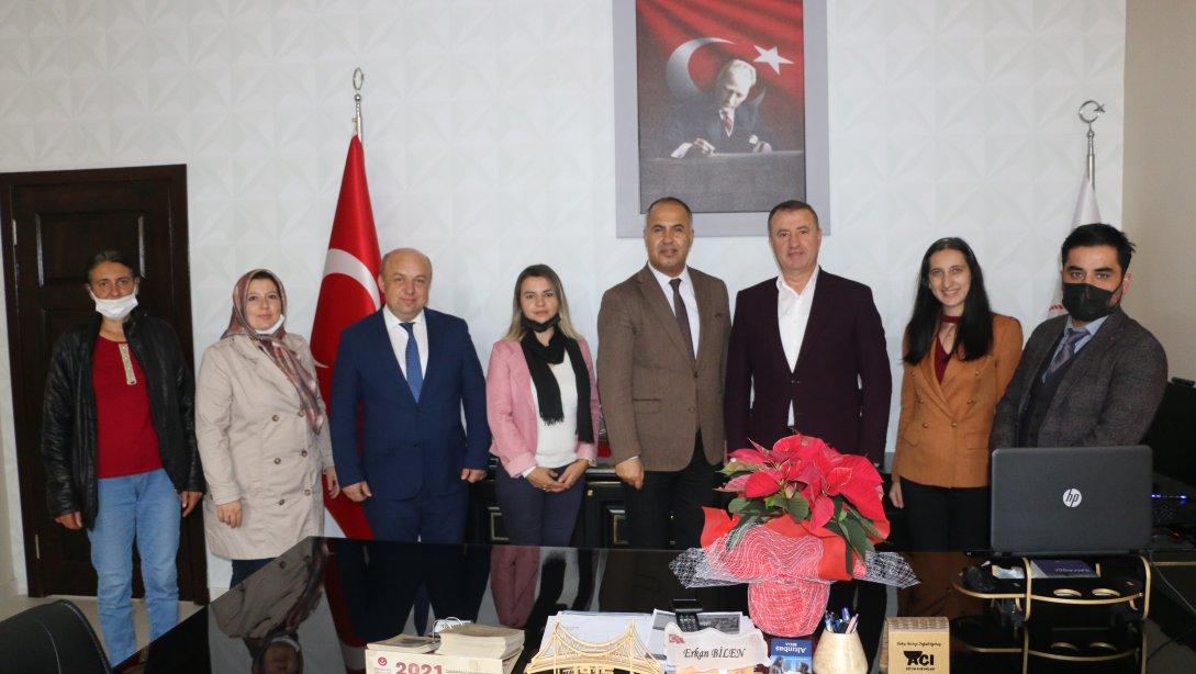 Gümüşçay Belediye Başkanı Adnan PASTIRMACI, Gümüşçay Atatürk İlkokulu-Ortaokulu idaresi ve Okul Aile Birliği Yönetimi İlçe Milli Eğitim Müdürümüz Erkan BİLEN'i makamında ziyaret etti