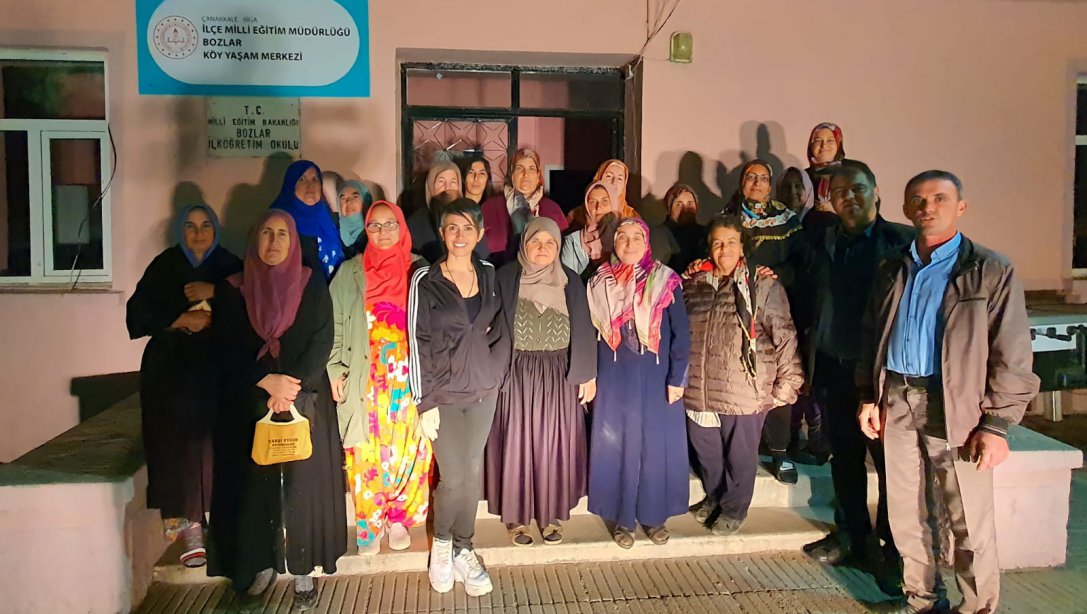 Bozlar Köy Yaşam Merkezinde Hijyen Eğitimi kursu düzenlendi.