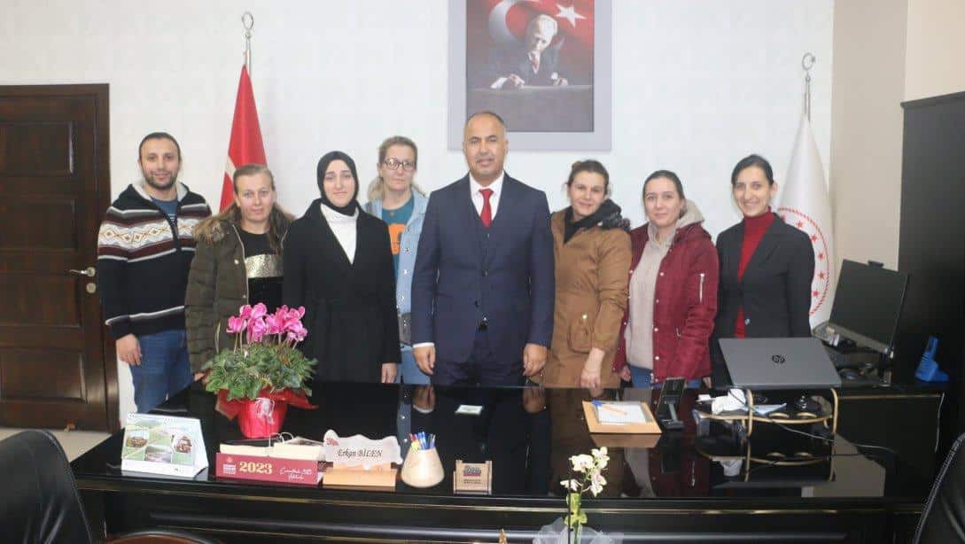 24 Kasım Öğretmeler Günü dolayısıyla  İlçe Milli Eğitim Müdürümüz Erkan Bilen'e Ziyaret