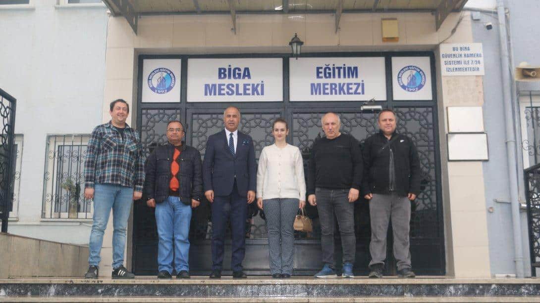 İlçe Milli Eğitim Müdürümüz Erkan Bilen Mesleki Eğitim Merkezini ziyaret etti.