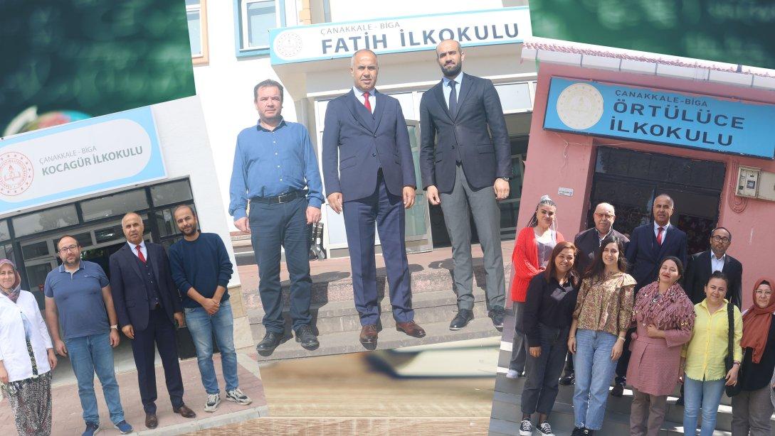 İlçe Milli Eğitim Müdürümüz Erkan Bilen Fatih İlkokulu, Kocagür İlkokulu ve Örtülüce İlkokulunu ziyaret etti
