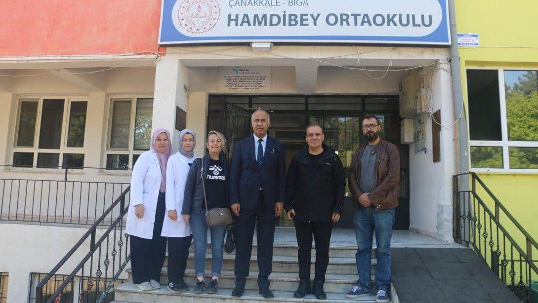İlçe Milli Eğitim Müdürümüz Erkan Bilen Hamdibey Ortaokulunu ziyaret etti.